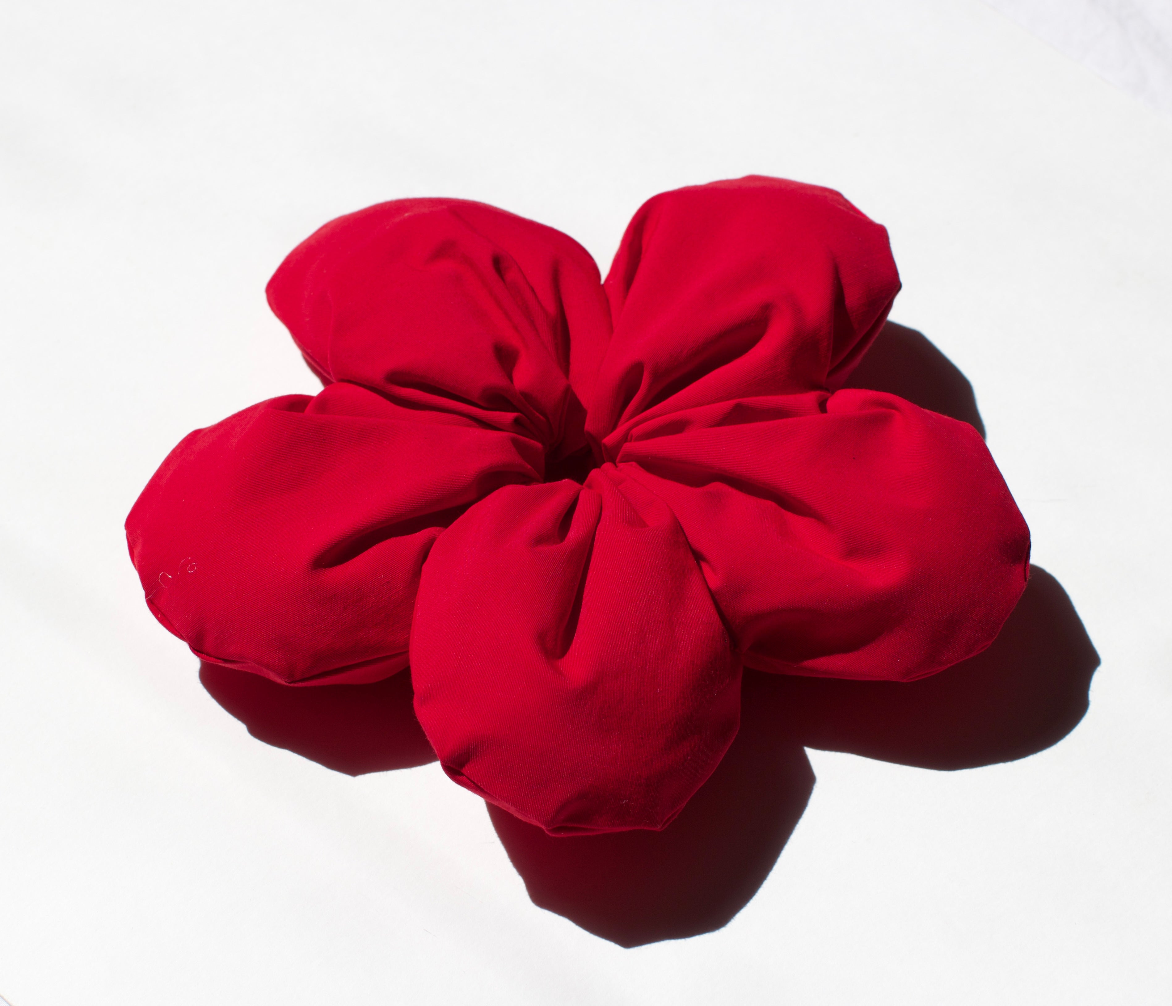 Red Sakura Scrunchie XL