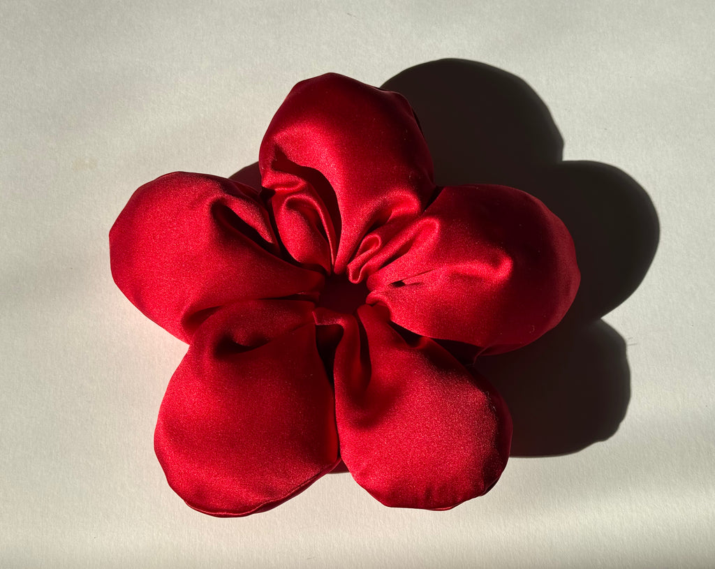 Red Sakura Scrunchie XL