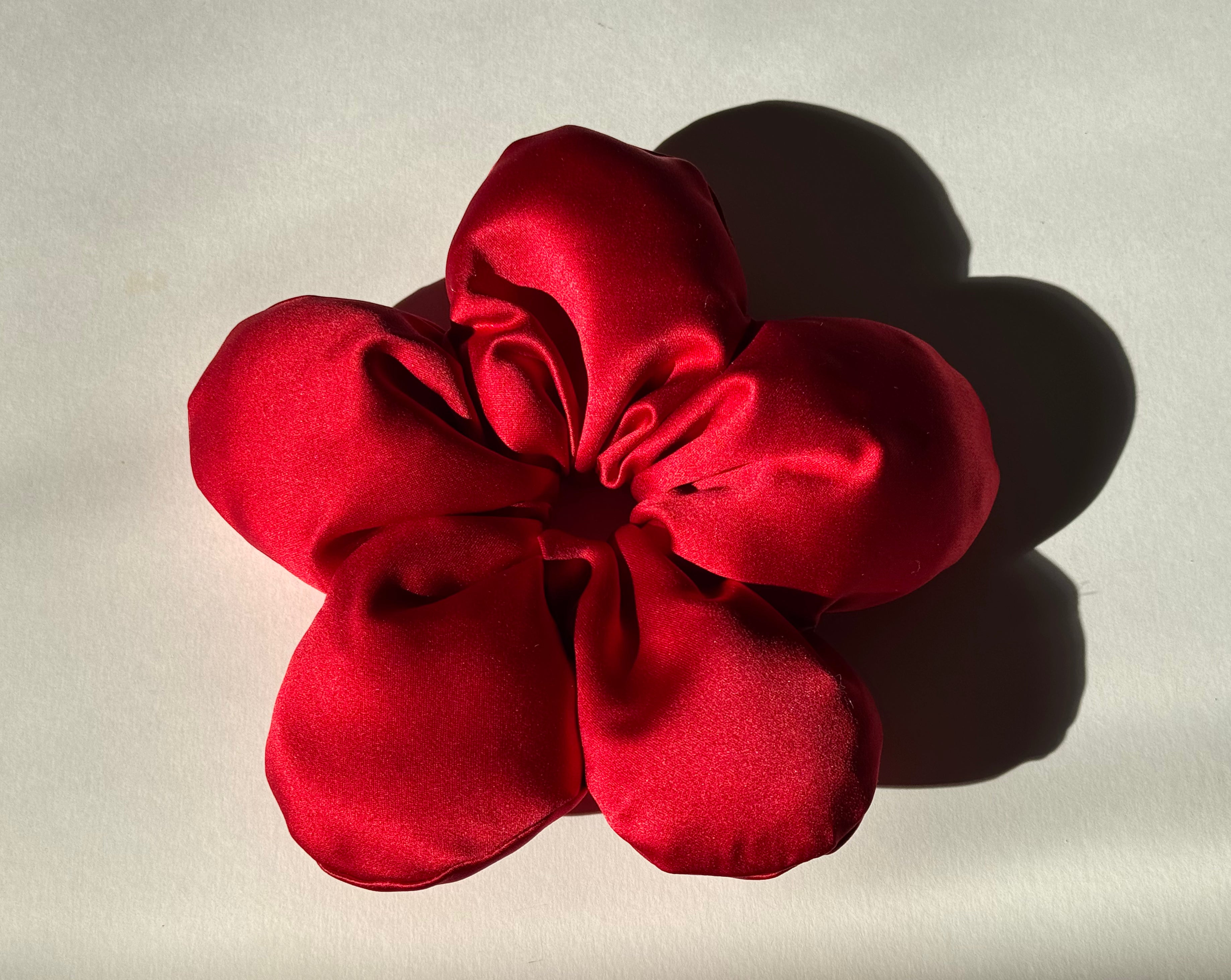 Red Sakura Scrunchie XL